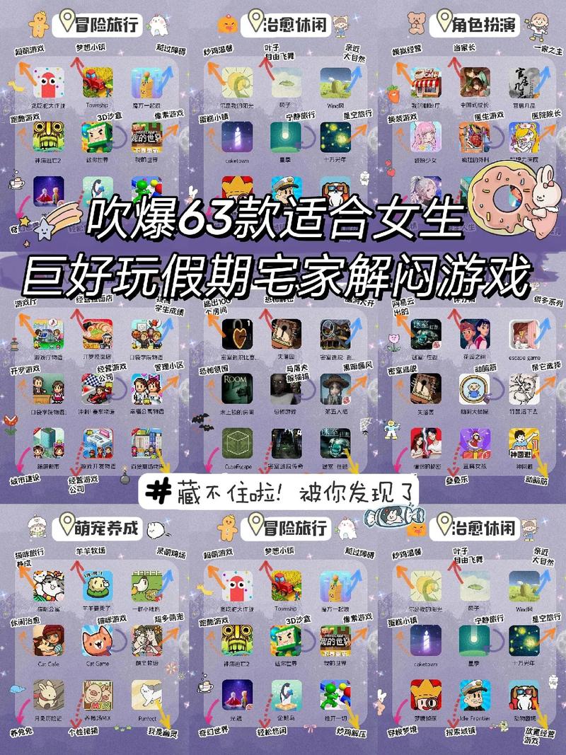 有什么好玩的游戏可以推荐吗?要适合女生玩的,画面可爱一点的